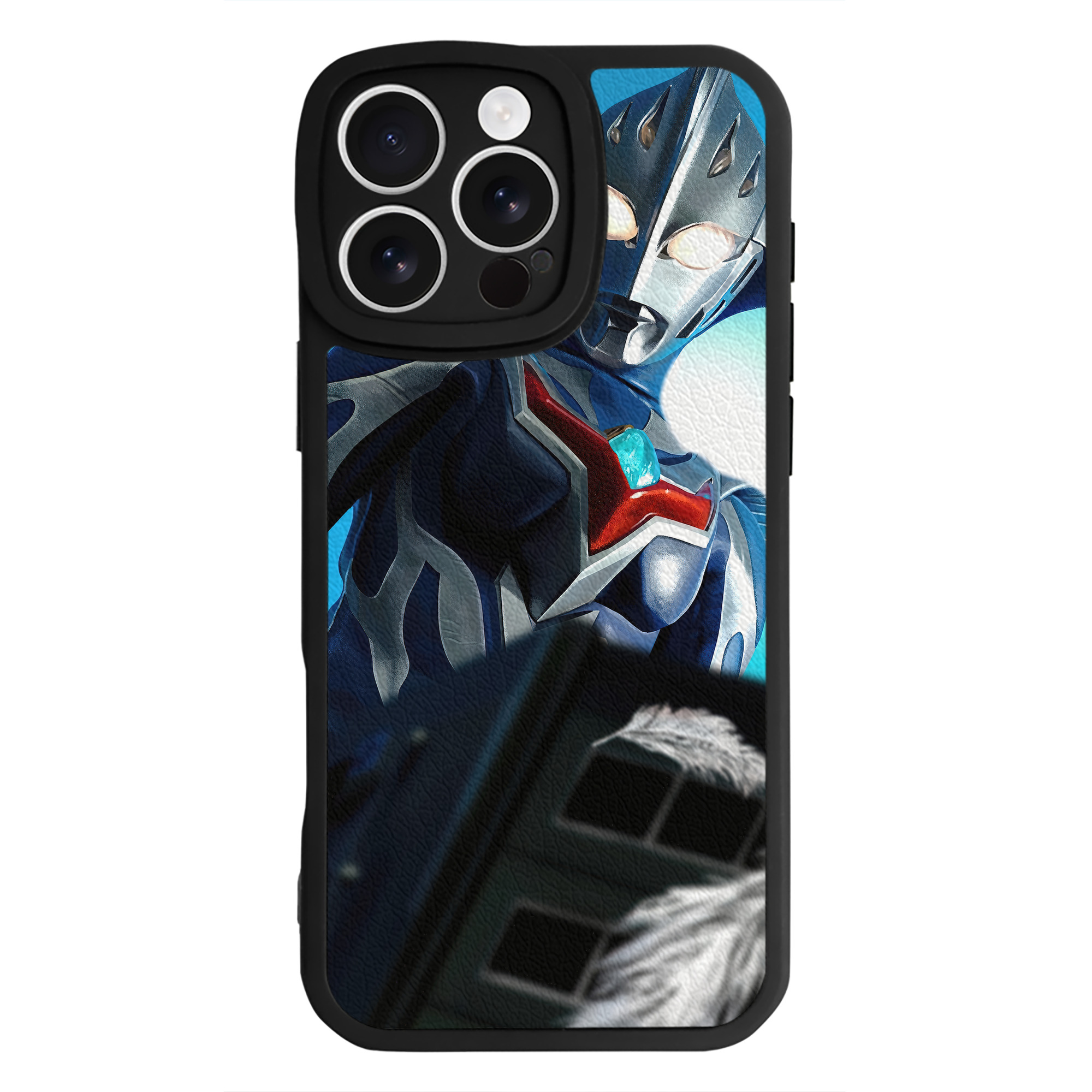 （画像用） ウルトラマン Ultraman 【iPhone 16シリーズ対応】シリコンスマホケース（レザー調） 材質：シリコン
